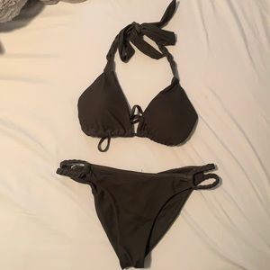 Size small army green swimsuit